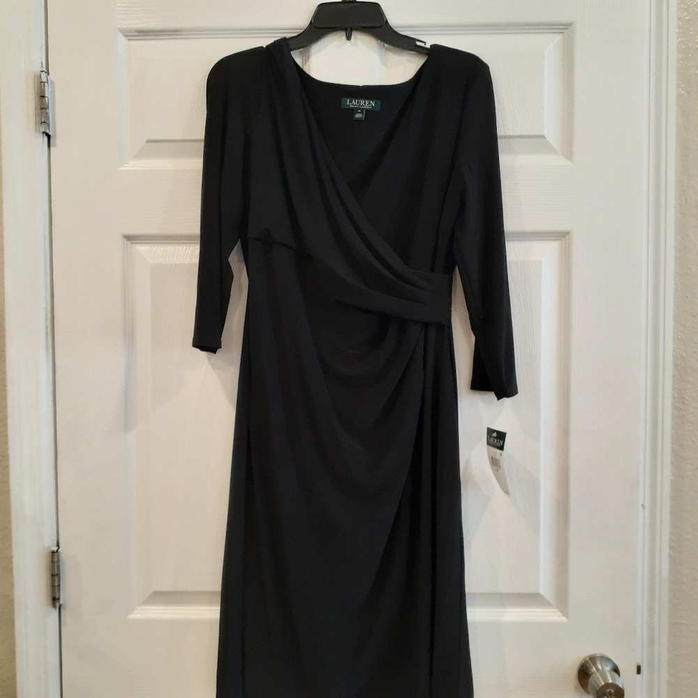 Ralph Lauren Mid Sleeve Dress Black